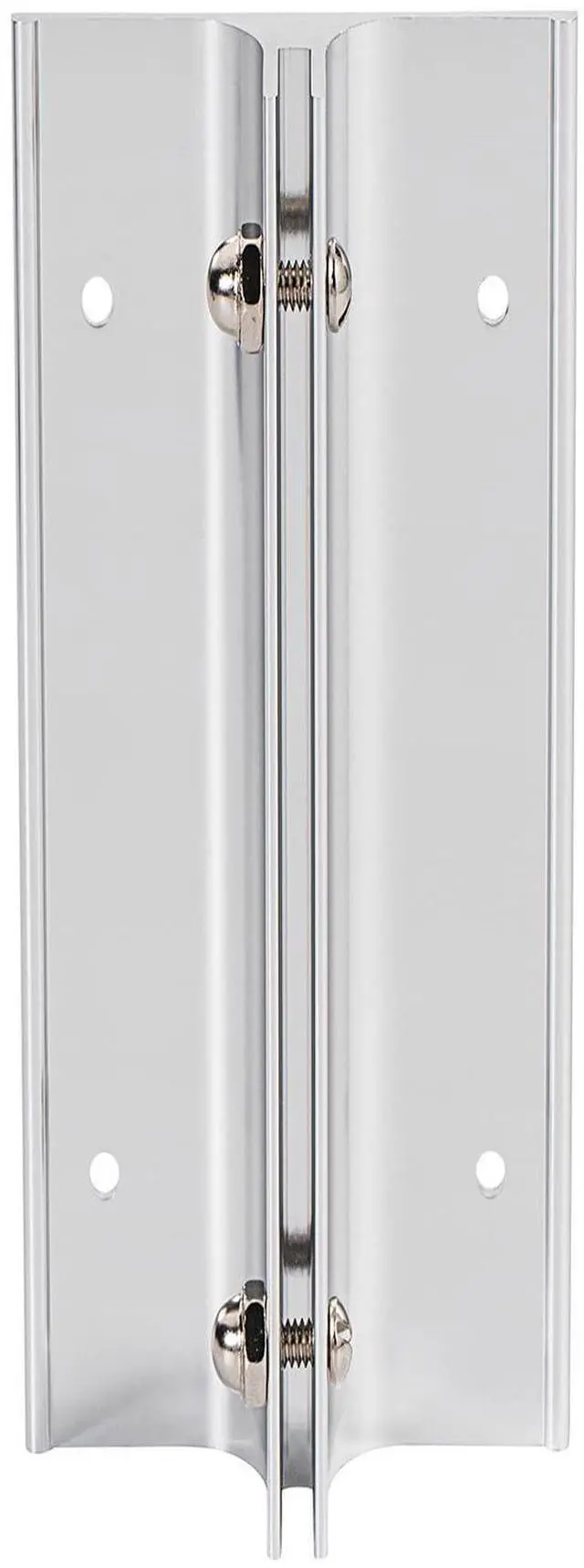 Alt view image 2 of 3 - Aluminum Corridor Sign Holder, 10 Pack Direct Sign Mount Bracket, Design for Restroom, Conference Room Classic Silver Signs - 8" Length, 1/8" Substrate - Easy to Install