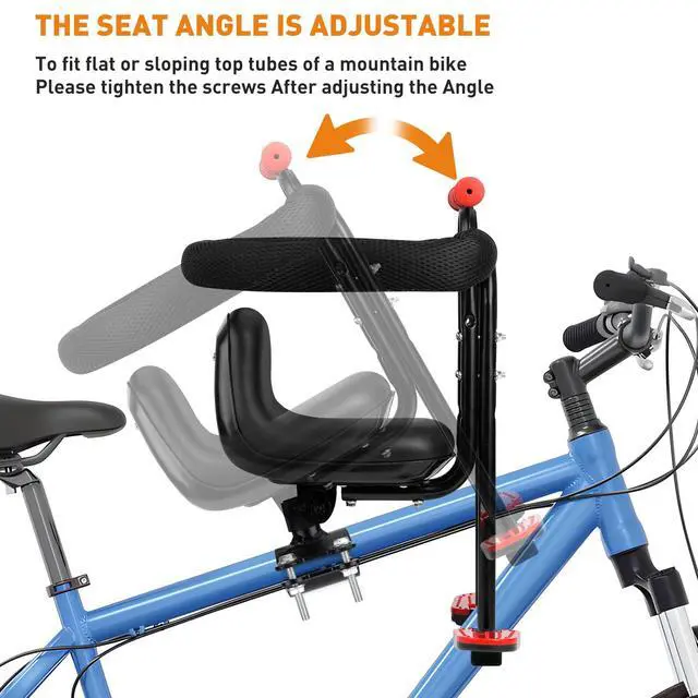 Alt view image 4 of 6 - Kid's Bike seat Front Child Carrier Bike Chair for Bicycle Kids seat for Children 2~4 Years,Weight 55 lbs
