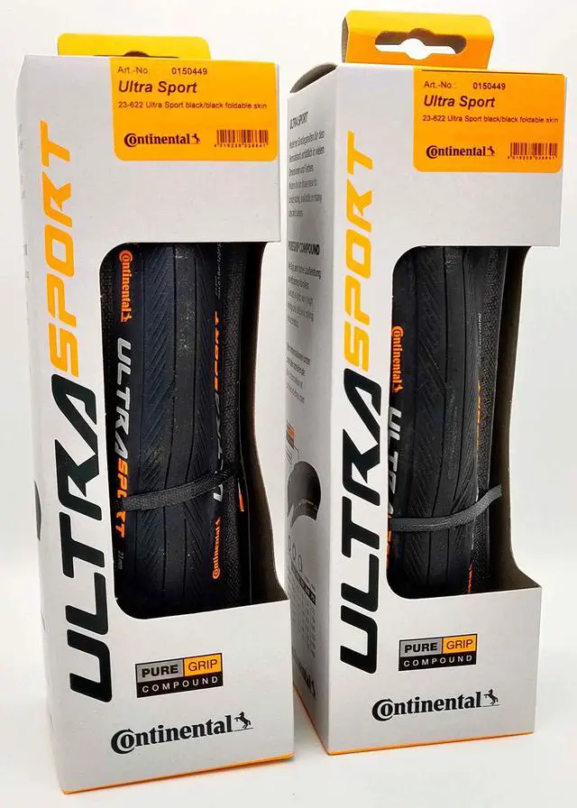 Alt view image 2 of 3 - Ultra Sport III - Black/Brown - Road Bike Tire | Versatile Road Tire with Modern Tread Design - E25 Ebike Rated - PureGrip, 2 Pack