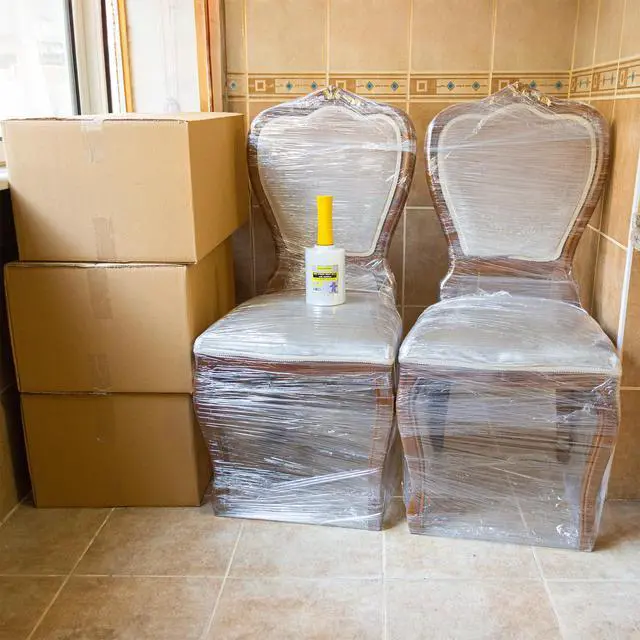 Alt view image 2 of 7 - 12-Pack Mini Stretch Wrap Roll with Handle | 5 inch x 1000ft x 12 pcs | Shrink Wrap Roll | Stretch Wrap for Moving | Plastic Wrap for Moving | Stretch Film Wrap for Moving | 5 inch Stretch Wrap