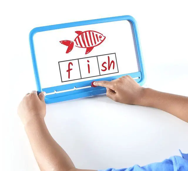 Alt view image 4 of 7 - Elkonin Boxes Magnetic Dry Erase Boards Set, Phonemic Awareness, Speech Therapy Materials, Letter Sounds for Kindergarten Phonics, Science of Reading Manipulatives (Set of 8), White