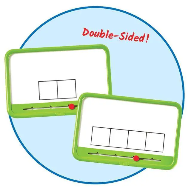 Alt view image 5 of 7 - Elkonin Boxes Magnetic Dry Erase Boards Set, Phonemic Awareness, Speech Therapy Materials, Letter Sounds for Kindergarten Phonics, Science of Reading Manipulatives (Set of 8), White