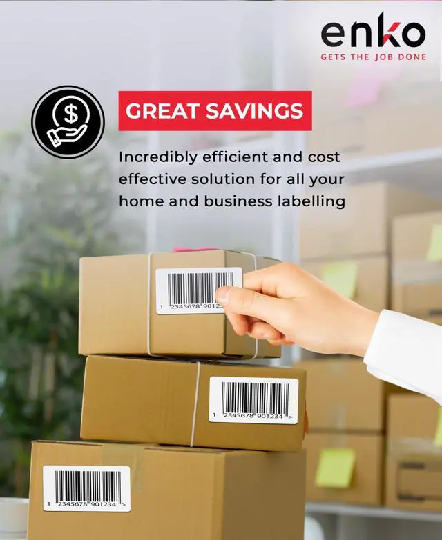 Alt view image 4 of 6 - 4 x 2 in 48 Rolls | 36000 Direct Thermal Address and Shipping Labels | Perforated, Strong Adhesive, Mailing, Barcode, FBA Stickers and FNSKU Labels Compatible with Zebra and Eltron Printers