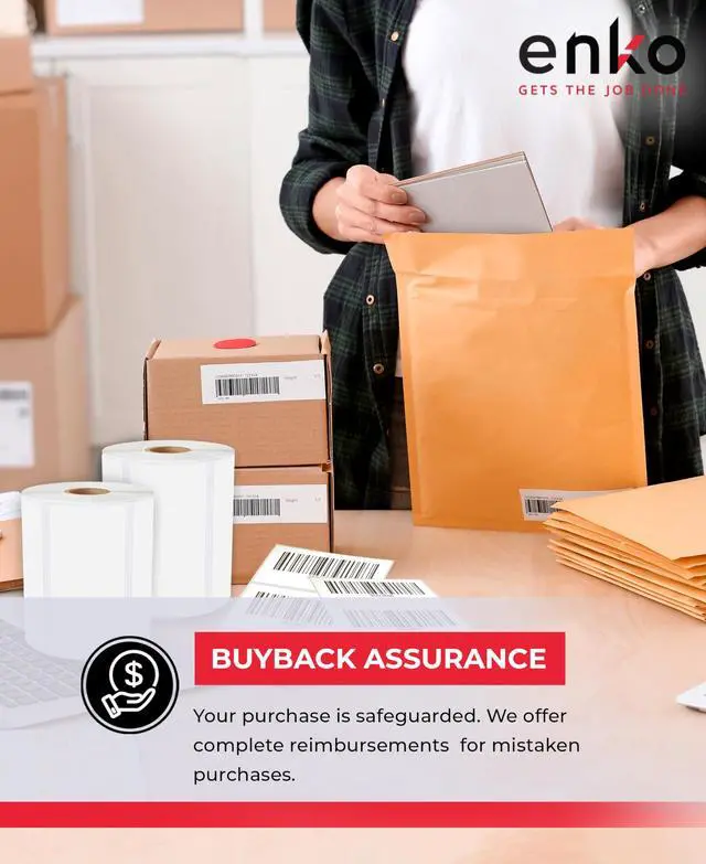 Alt view image 5 of 6 - 4 x 2 in 48 Rolls | 36000 Direct Thermal Address and Shipping Labels | Perforated, Strong Adhesive, Mailing, Barcode, FBA Stickers and FNSKU Labels Compatible with Zebra and Eltron Printers