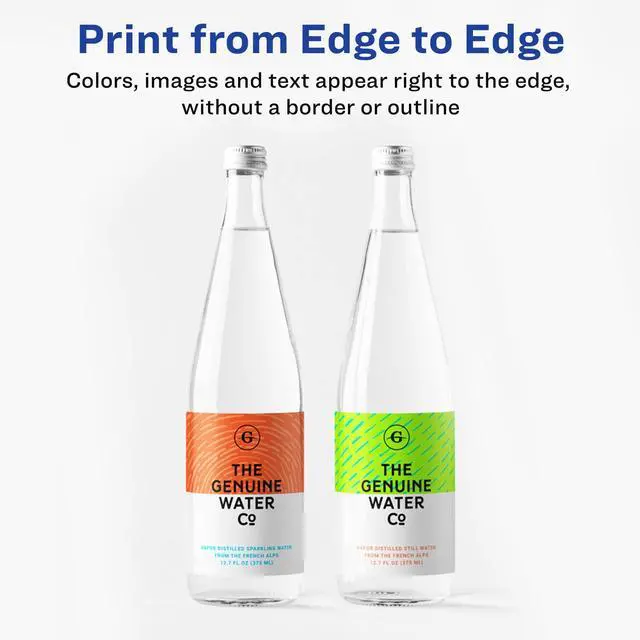 Alt view image 3 of 7 - Print-to-the-Edge Printable Shipping Labels, 3.75" x 7.75", Matte White, Sure Feed Technology, Laser & Inkjet Printer Compatible, 100 Blank Labels per Pack (5 Packs of 6878)