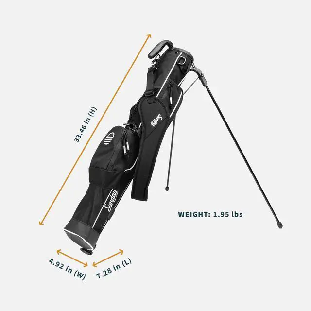 Alt view image 3 of 6 - The Original Lightweight Bag with Stand | Easy to Carry, Durable, Pitch & Putt, Driving Range, Par 3 & Executive Courses