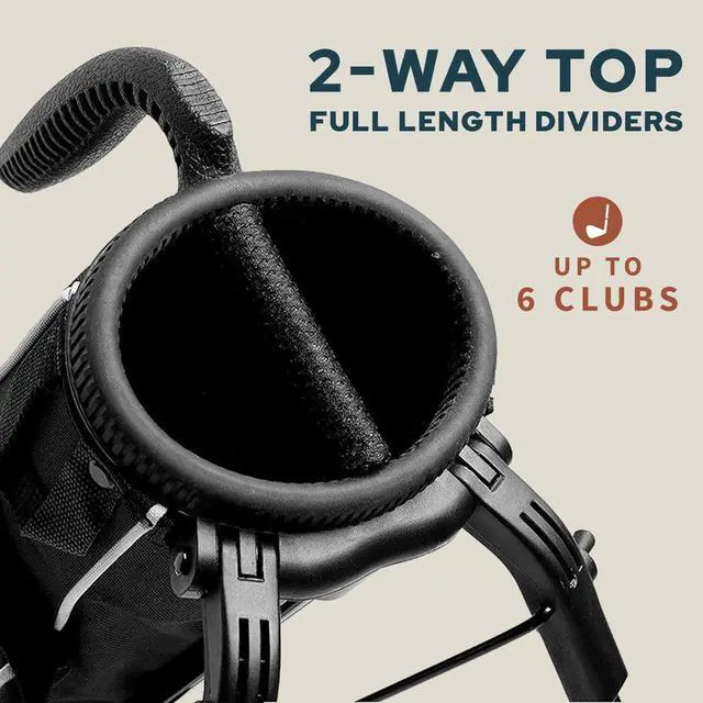 Alt view image 4 of 6 - The Original Lightweight Bag with Stand | Easy to Carry, Durable, Pitch & Putt, Driving Range, Par 3 & Executive Courses
