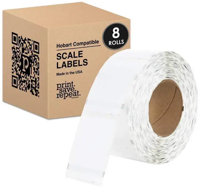 Main image of Hobart Quantum QWU300 Scale Labels | 2.25 x 3 in | 8,000 Labels | 8 Rolls of 1,000