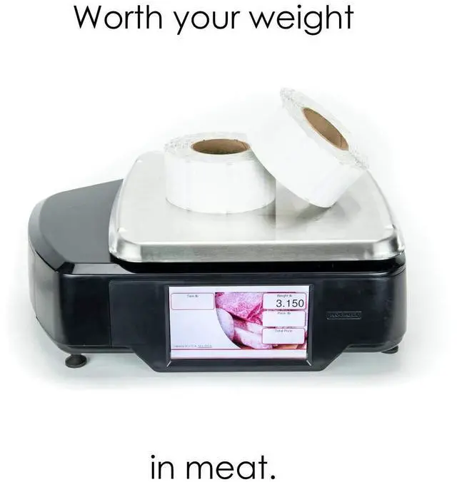 Alt view image 5 of 5 - Hobart Quantum Scale Labels QWU237 | 2.25 x 2.375 in | 19,200 Labels | 16 Rolls of 1,200