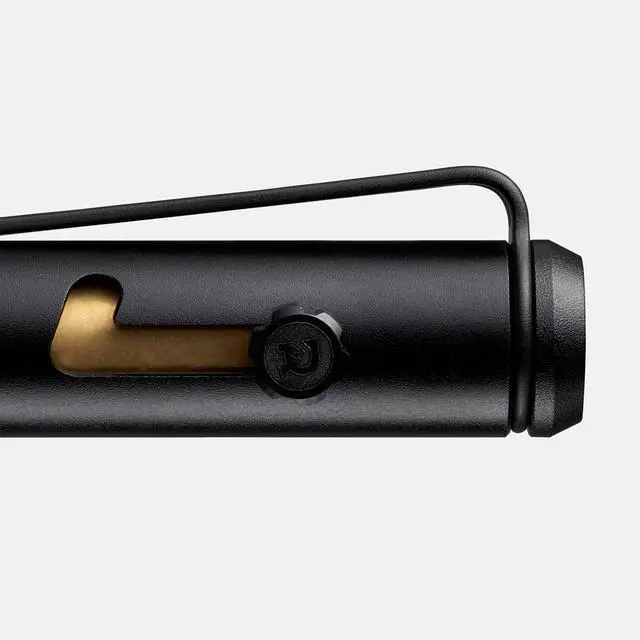 Alt view image 3 of 7 - Ridge Bolt Action Pen - CNC Machined Everyday Carry Pen, Knurled Grip, Pressurized Refill, Manganese Spring Steel Clip, Compact Pocket EDC Pen with Schmidt EasyFlow 9000 (Royal Black)