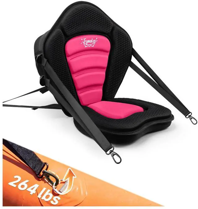 Main image of Kayak Seats with Back Support, Thick Paddle Board Seat, Universal | 1.97"Thick Cushion, High-Back Support, Large Storage Bag, Ergonomic Design, Universal Fit for Kayak & SUP Fishing