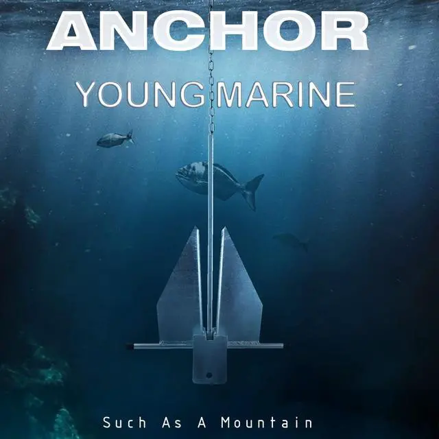 Alt view image 7 of 7 - Galvanized Fluke Style Anchor Kit Includes Galvanized Fluke Anchor, Rope, Shackles, Chain 8LB 10LB 13LB