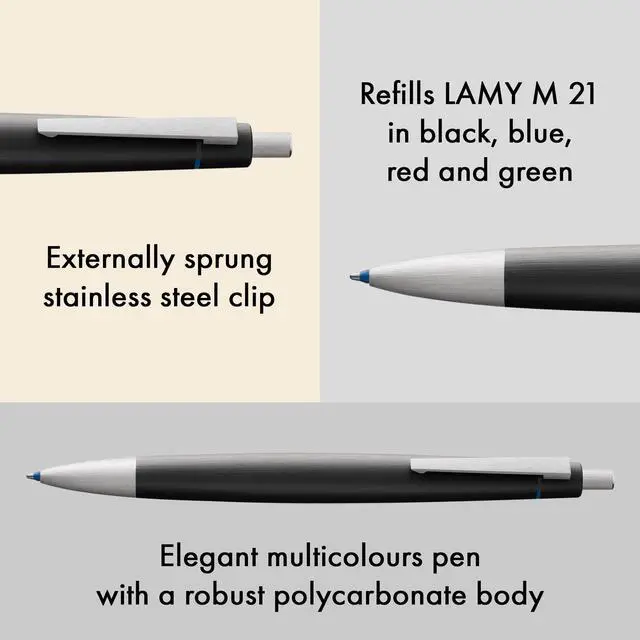 Alt view image 2 of 4 - 2000 4 Color Ballpoint with Brushed Ss Clip (L401)