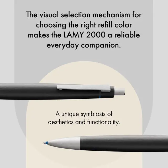 Alt view image 3 of 4 - 2000 4 Color Ballpoint with Brushed Ss Clip (L401)
