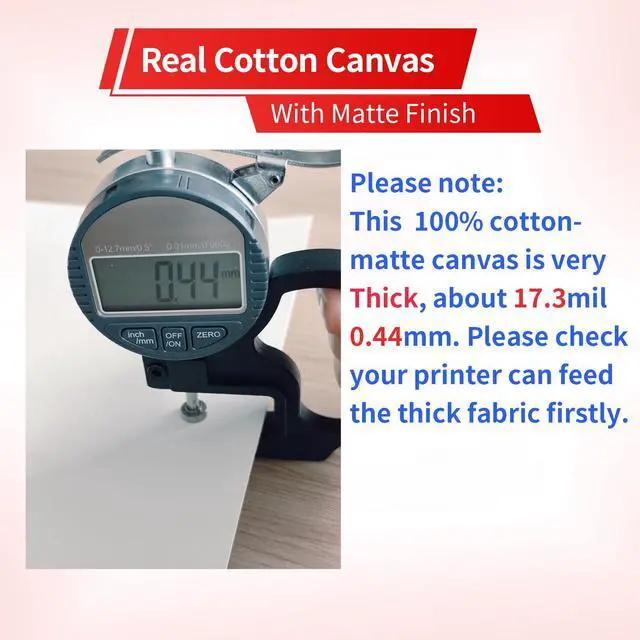 Alt view image 4 of 6 - 350g Printable Cotton Sheets for Inkjet Printer 8.5x11 Inch | 100Sheets,100% Real Cotton Fabric,Matte Finish for Photo Printing,Craft Projects