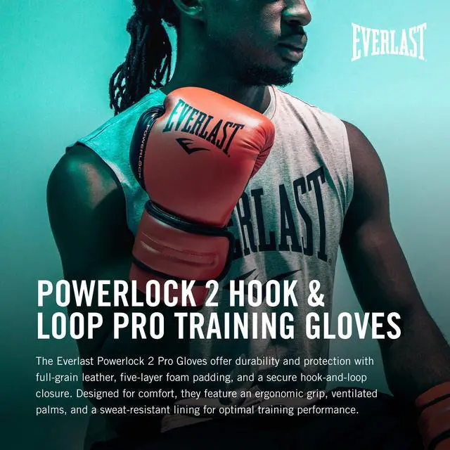 Alt view image 2 of 7 - Powerlock 2 Hook & Loop Boxing Gloves | Fight Training Gloves | Hook and Loop with Durable Hand & Wrist Support | Heavy Bag & Fitness Training