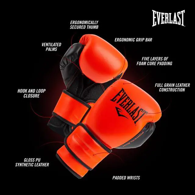Alt view image 4 of 7 - Powerlock 2 Hook & Loop Boxing Gloves | Fight Training Gloves | Hook and Loop with Durable Hand & Wrist Support | Heavy Bag & Fitness Training