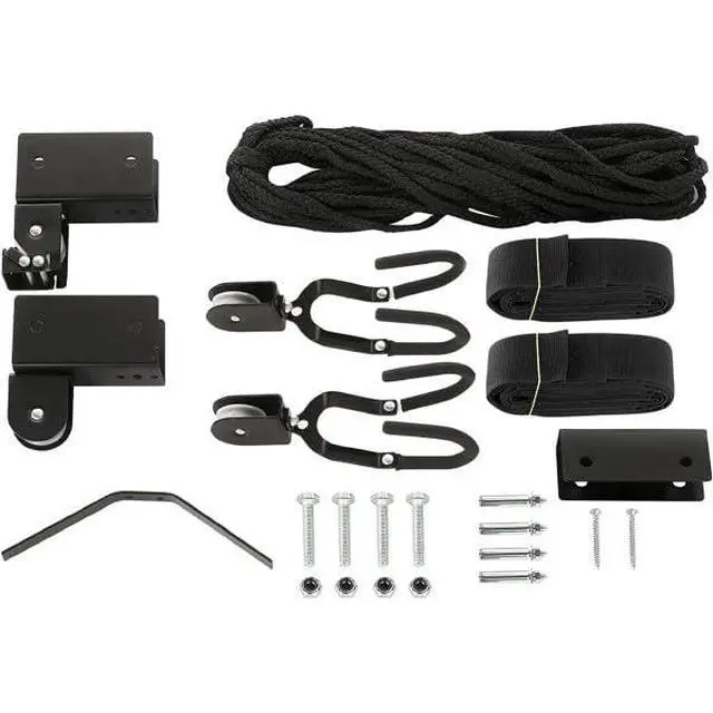 Alt view image 7 of 7 - Kayak Hoist Quality Garage Storage Canoe Lift with 125 lb Capacity Even Works as Ladder Lift Premium Quality Pulley System, 2 Count (Pack of 2)