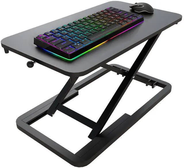 Main image of Keyboard Riser for Desk- 23.6 Height Adjustable Standing Desk Converter, Table Lifter for Standing, Keyboard and Mouse Riser for Ergonomic Sit Stand Workstations, 6 Height Levels