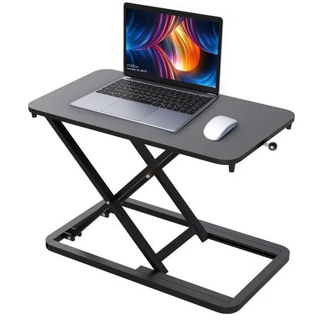 Alt view image 7 of 7 - Keyboard Riser for Desk- 23.6 Height Adjustable Standing Desk Converter, Table Lifter for Standing, Keyboard and Mouse Riser for Ergonomic Sit Stand Workstations, 6 Height Levels