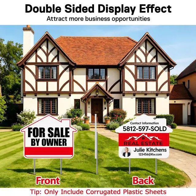 Alt view image 5 of 7 - 8 Pack 24x36 Inch Corrugated Plastic Board, White Poster Board, | 4mm Thick Waterproof Double-Sided Coroplast Sheets & Blank Yard Signs for Business Advertising, Real Estate & Garage Sales