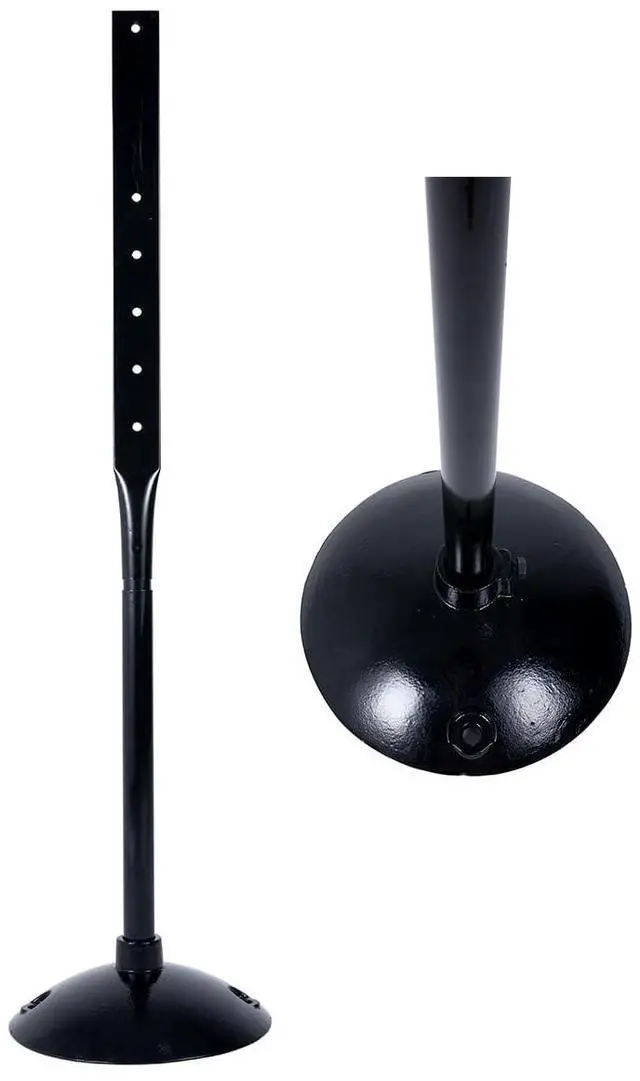Main image of Heavy Duty Cast Iron Sign Post and Base Kit - 14" DIA Stand with 48" Post and Bolts & Nuts for Hanging Signs, Portable Sign Holder for Parking and Recreational Use