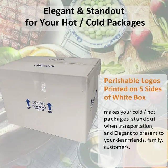 Alt view image 4 of 6 - 15x10x11'' Insulated Shipping Boxes with Bag Liners, Styrofoam Cold Mailer, Foam Cooler Containers, for Shipping Packaging Perishable Frozen Food, Cake, and More (4 Pack)