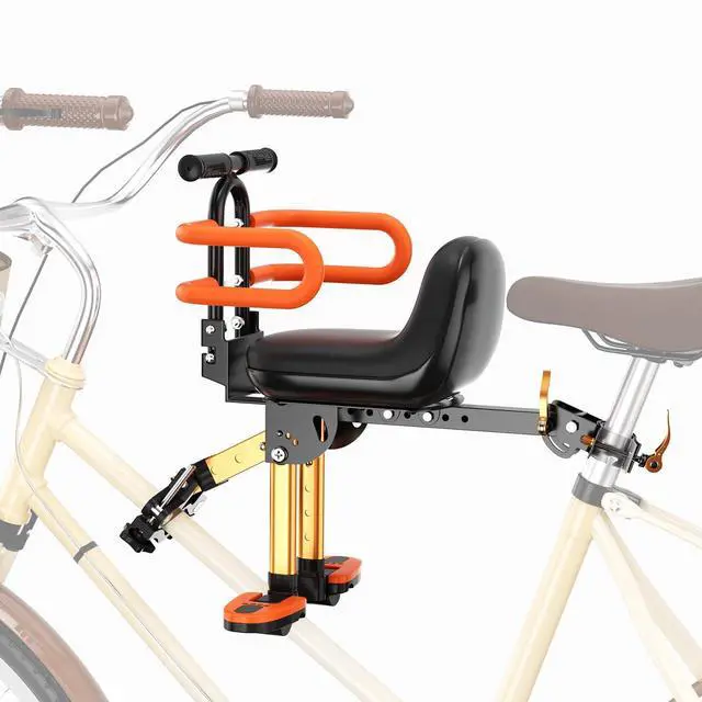 Main image of Child Bike Seat, Kids Bike Seat with Guardrail, High Seat Cushion Backrest Mountain Bike Child Bike Seat, Bicycle Child Safety Seat for Children from 1 to 3 Years Old