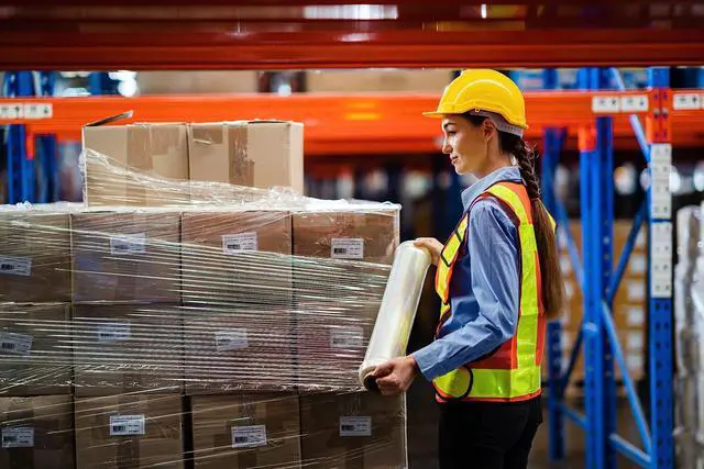 Alt view image 2 of 7 - Stretch Film Hand Bundling - Clear, 18" x 1200ft, 60 Gauge, 4 Pack, Industrial Heavy Duty Shrink Wrap for Packing, Shipping, Pallet and Moving Supplies