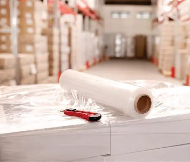 Alt view image 4 of 7 - Stretch Film Hand Bundling - Clear, 18" x 1200ft, 60 Gauge, 4 Pack, Industrial Heavy Duty Shrink Wrap for Packing, Shipping, Pallet and Moving Supplies