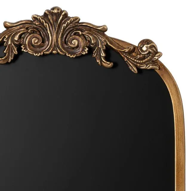 Alt view image 6 of 7 - Arendahl Decorative Vintage Arch Chalkboard; 13 x 25; Gold; Framed Arched Ornate Magnetic Chalkboard for Unique Display; Decoration; and Organization