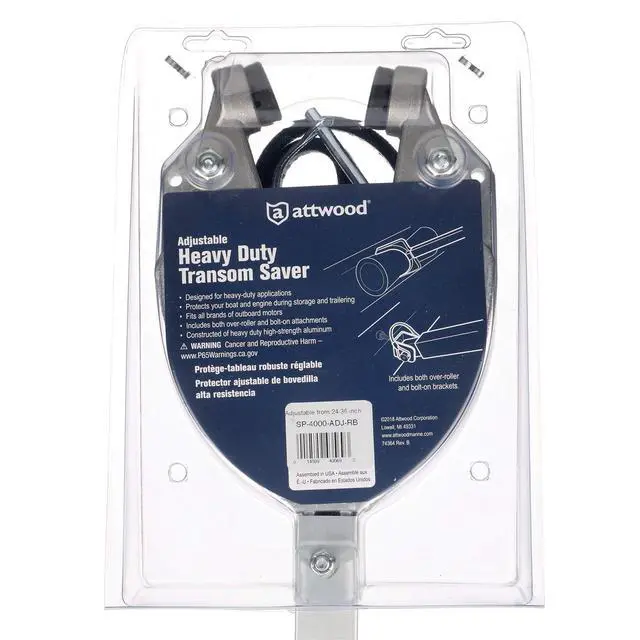 Alt view image 7 of 7 - Heavy-Duty Transom Saver Adjustable 24-36 Inch | Helps protect transoms and outboards from road shock while trailering