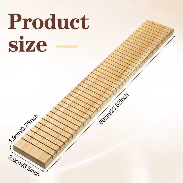 Alt view image 2 of 7 - 6 Pcs Wooden Name Badge Holder ID Badge Tray Organizer Name Tag Holders Note Card Organizer Plate Table Holders Sign Decor for Office Business, 23.62 x 3.5 x 0.75 Inch(Wood Color)