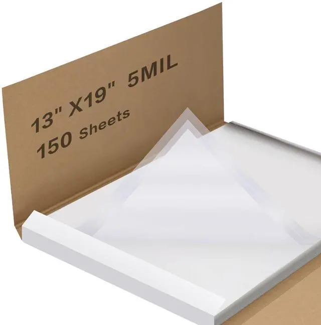 Main image of Waterproof Inkjet Transparency Film 13 x 19 Inch, 5 Mil 150 Sheets Professional Grade Printable Transparency Film for Silk Screen Printing, Overhead Projector, Crafts