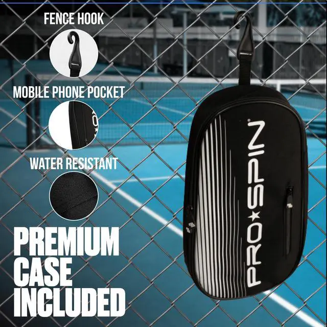 Alt view image 5 of 7 - Carbon Fiber Pickleball Paddles Set of 2 | Lightweight Pickleball Set with Indoor/Outdoor Balls and Bag Durable Pickle Ball Paddle Gift for Men, Women & Families