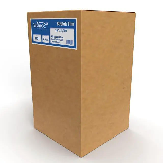 Alt view image 6 of 7 - Stretch Film Hand Bundling - Clear, 18" x 1200ft, 60 Gauge, 4 Pack, Industrial Heavy Duty Shrink Wrap for Packing, Shipping, Pallet and Moving Supplies