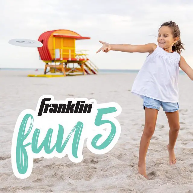 Alt view image 4 of 7 - Fun 5 Combo Outdoor Game Set - Backyard, Beach + Camping Games for Kids - Badminton, Volleyball, Flip Toss, Flying Disc - Horseshoes or Ring Toss