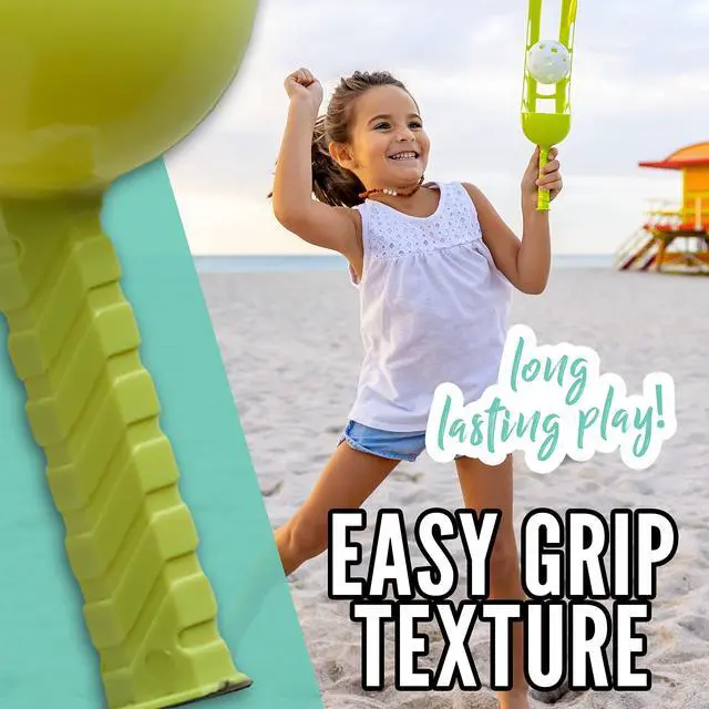 Alt view image 7 of 7 - Fun 5 Combo Outdoor Game Set - Backyard, Beach + Camping Games for Kids - Badminton, Volleyball, Flip Toss, Flying Disc - Horseshoes or Ring Toss