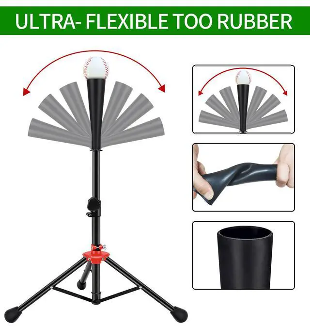 Alt view image 6 of 7 - 7x7ft/8x8ft Baseball Softball Net with Steel Frame for Batting, Hitting, Pitching, Portable Baseball Batting Net with Carry Bag, Great for All Levels