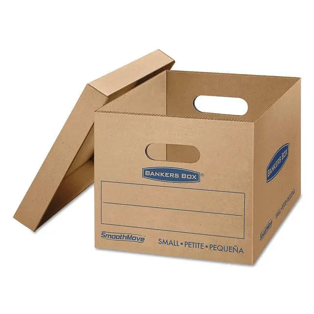Alt view image 2 of 6 - 20-Pack Small Classic Moving Boxes with Reinforced Handles | Pack books, files, and dense items with sturdy small boxes built for easy carrying and organized moves