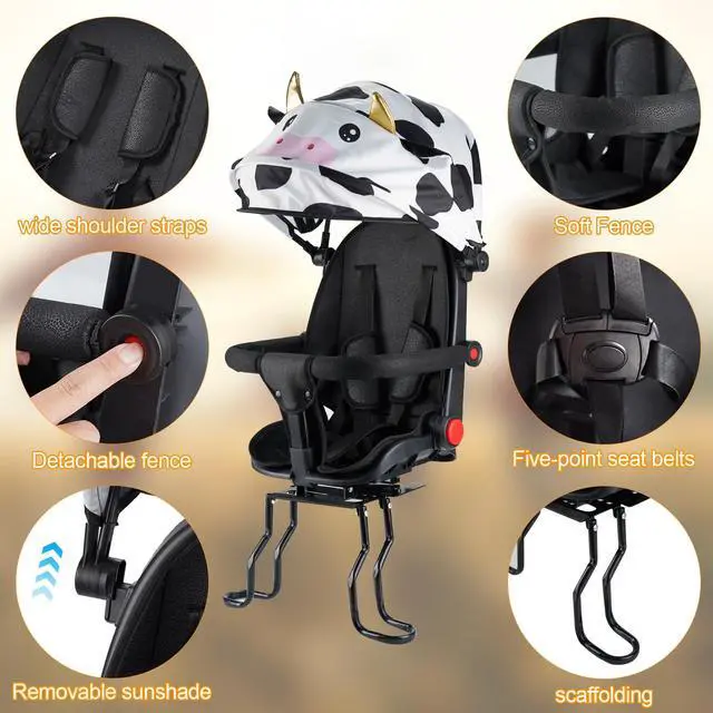 Alt view image 2 of 6 - 2026 Rear Child Bike Seat,Kids Seat for Adult Bike, Toddlers Rear Mount Bike seat Design for Children Aged 2 to 8 Years Old, Rear Frame Mounted Baby Bike Seats Kids Safety Upgrade