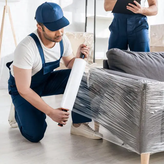 Alt view image 7 of 7 - Stretch Film, 15" x 1000' Shrink Pallet Wrap W/Handles, 60 Gauge | 4 Pack Clear stretch wrap Rolls, Industrial Strength Heavy Duty Plastic Stretch Wrap Moving, Packing, and Shipping