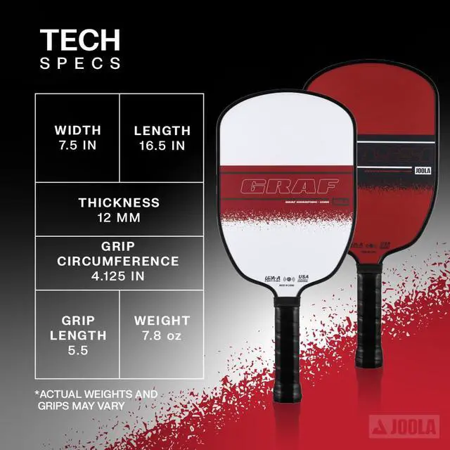 Alt view image 6 of 7 - Agassi/GRAF Champion Set with Pickleball Paddles, Balls & Sling Bag - Sandblasted Pickleball Racket - Agassi Shape with Extended Sweet Spot - UPA-A Certified - USAP Approved - NFC Chip Enabled