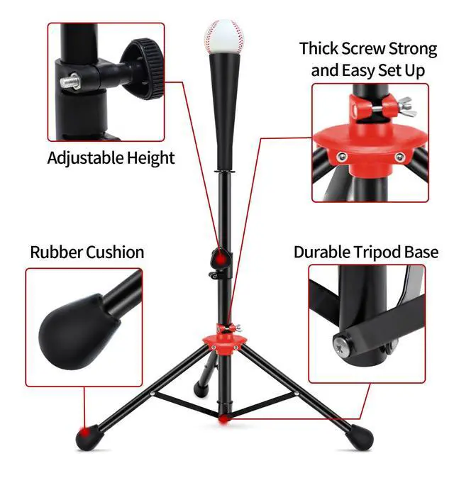 Alt view image 6 of 7 - 7x7ft/8x8ft Baseball Softball Net with Steel Frame for Batting, Hitting, Pitching, Portable Baseball Batting Net with Carry Bag, Great for All Levels