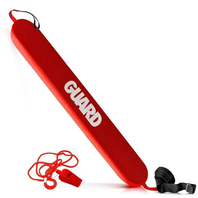 Main image of Lifeguard Rescue Tube for Home and Commercial Use - Ideal for Lifeguard and Personal Pool - Includes Matching Whistle