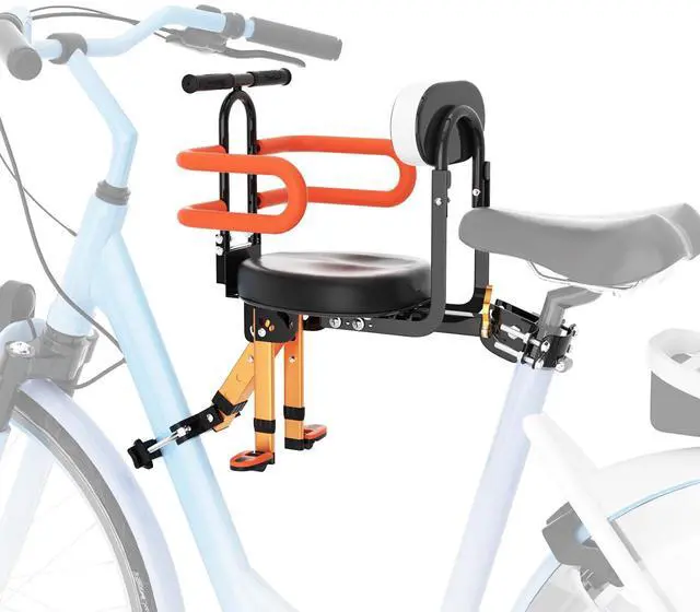 Main image of Child Bike Seat for Adult Bike,Retractable Baby Bike Seat Front Mounted for Children 2-6 Years Old
