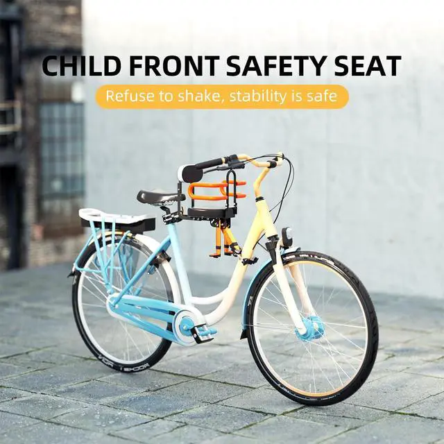 Alt view image 7 of 7 - Child Bike Seat for Adult Bike,Retractable Baby Bike Seat Front Mounted for Children 2-6 Years Old