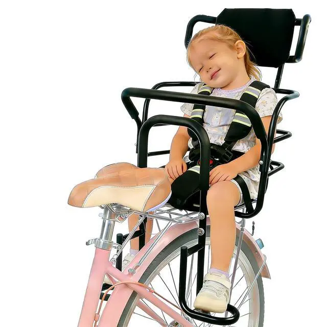 Main image of Rear Kids Bike Seat, Heavy Duty Back Mount Kid's Bike Seat for Aged 12 Month - 8 Years Old, Child Carrier Bike Chair for Bicycle Kids Seat, Foam Seat Belt with Reflective Strip