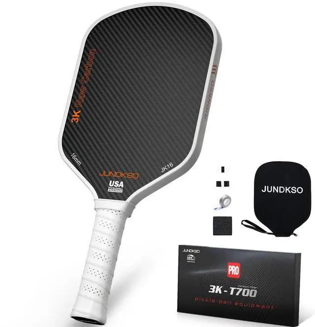 Main image of Carbon Fiber Pickleball Paddles USAPA Approved Raw Carbon Frosted