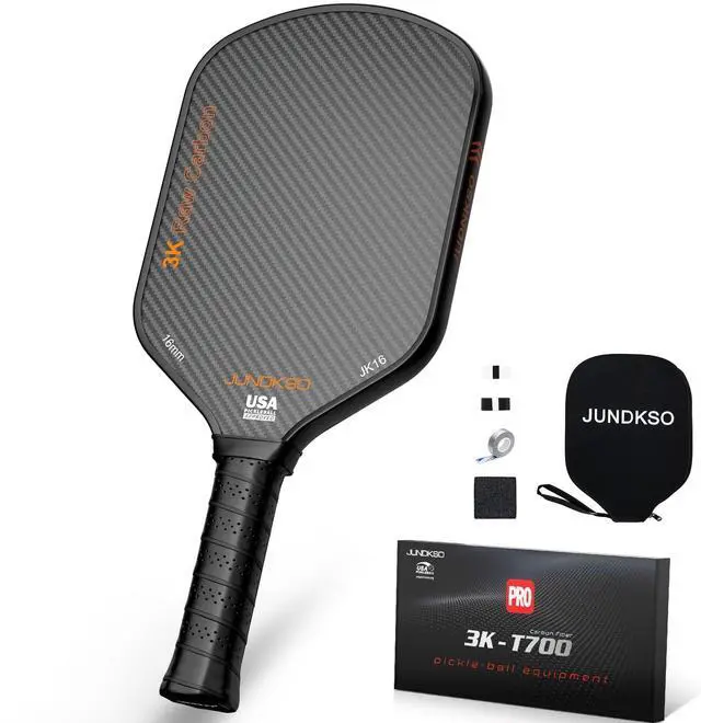Main image of Carbon Fiber Pickleball Paddles USAPA Approved Raw Carbon Frosted